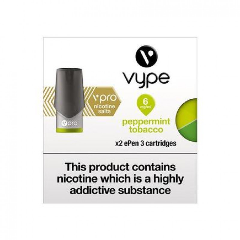 Vype vPro ePen 3 Cartridges - Peppermint Tobacco