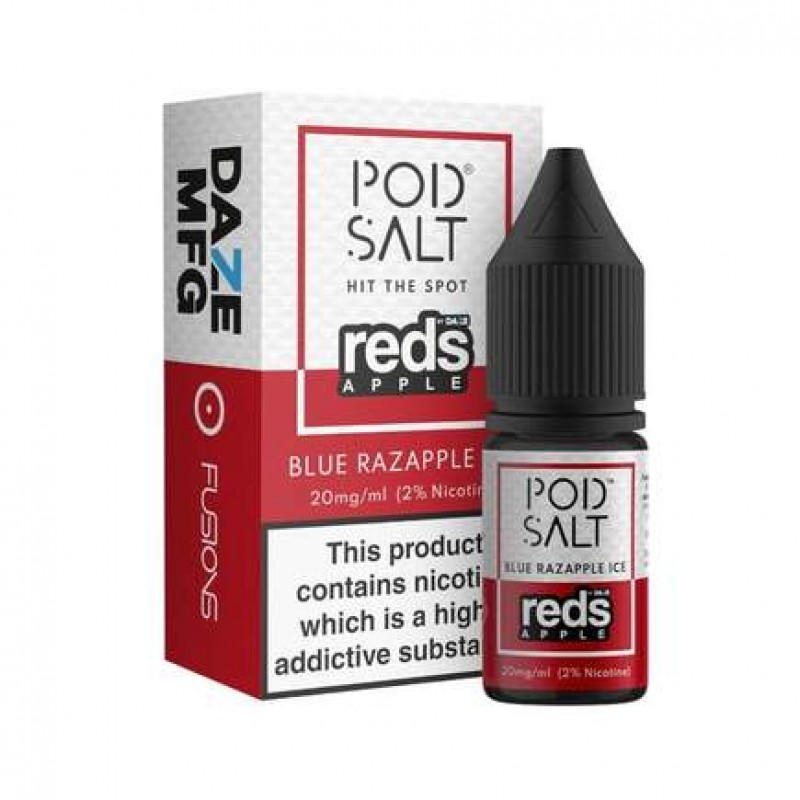 Pod Salts Fusions Blue Razapple Ice Nic Salt E-Liq...