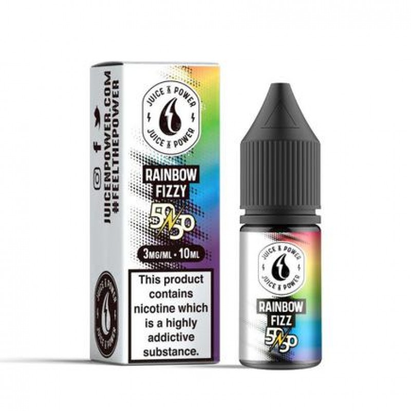 Juice N Power 50/50 Rainbow Fizz 10ml