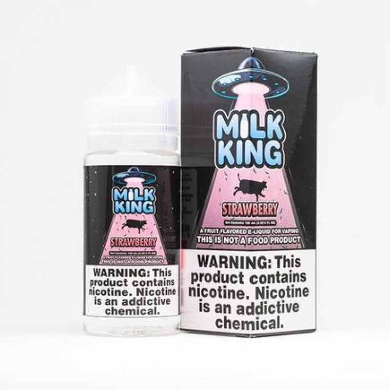 Milk King - Strawberry 100ml Short Fill E-Liquid