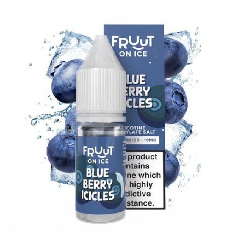 Fruut Salt On Ice Blueberry Icicles - 10ml Nicotine Salt E-Liquid