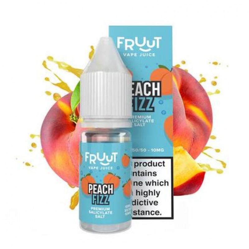 Fruut Salt Peach Fizz - 10ml Nicotine Salt E-Liqui...