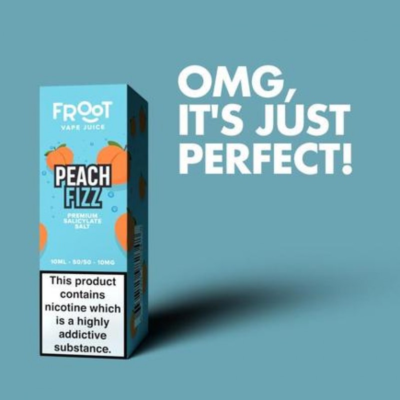 Fruut Salt Peach Fizz - 10ml Nicotine Salt E-Liquid