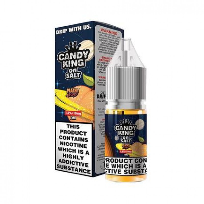 Candy King on Salt Peachy Rings 10ml Nic Salt E-Liquid
