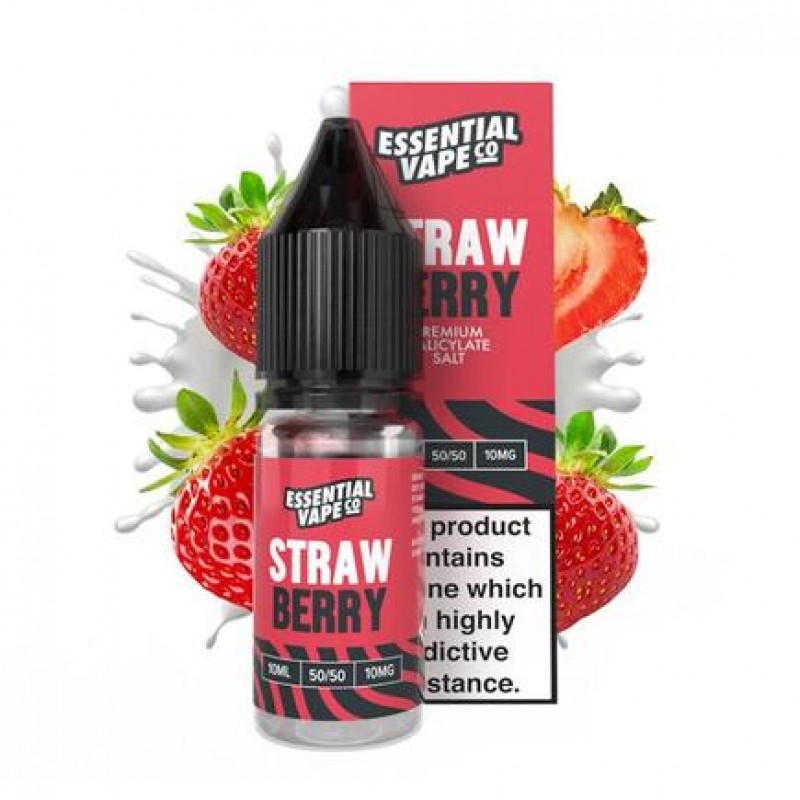 Essential Vape Co Strawberry - 10ml Nicotine Salt E-Liquid