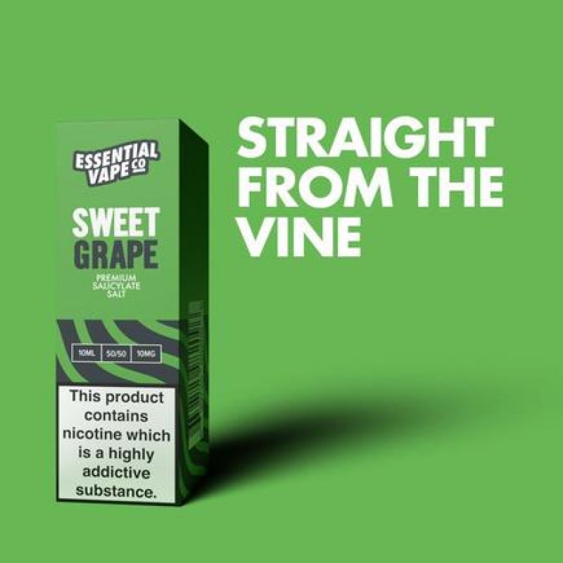 Essential Vape Co Sweet Grape - 10ml Nicotine Salt E-Liquid
