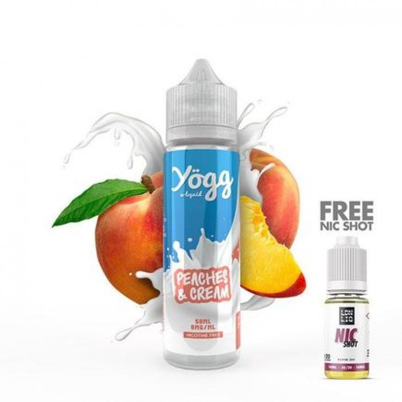 Yogg Peaches & Cream 50ml Short Fill E-Liquid