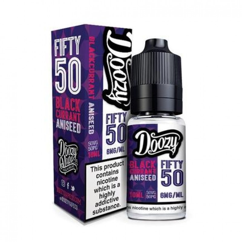 Doozy Vape Blackcurrant Aniseed Fifty 50 10ml E-Li...