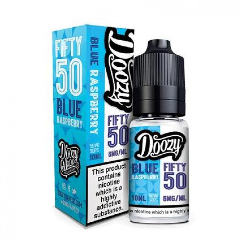 Doozy Vape Blue Rasberry Fifty 50 10ml E-Liquid