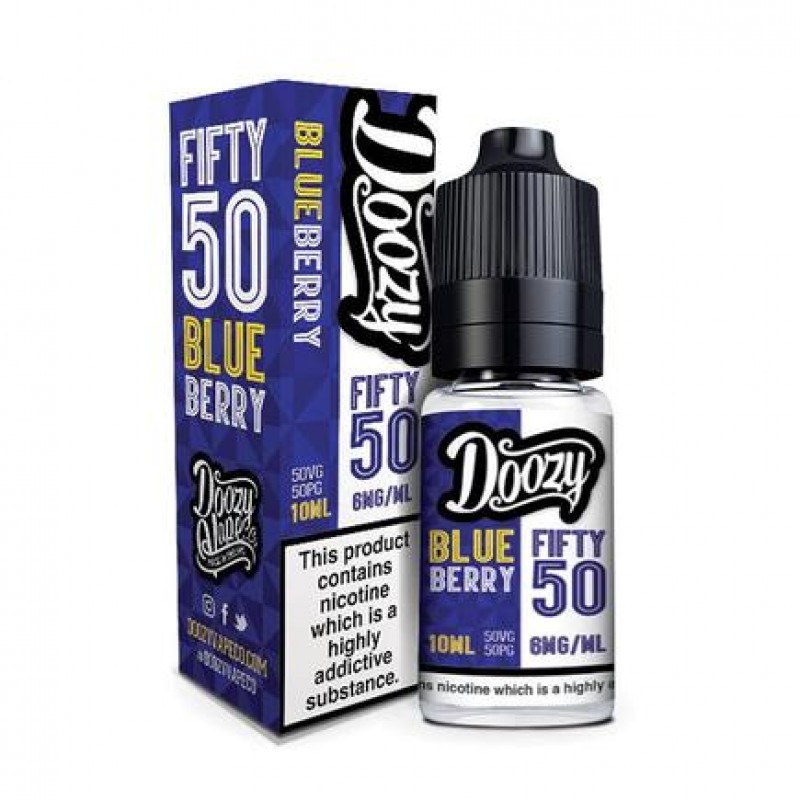 Doozy Vape Blueberry Fifty 50 10ml E-Liquid