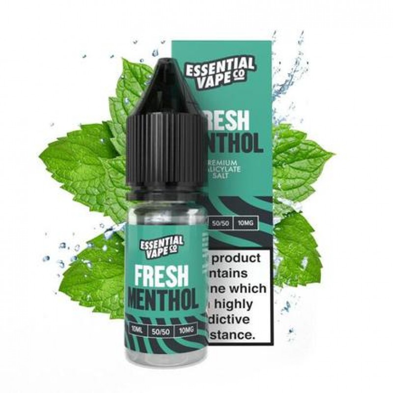 Essential Vape Co Fresh Menthol - 10ml Nicotine Sa...