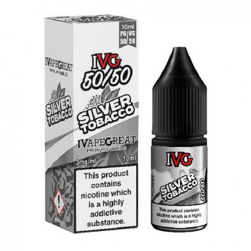IVG 50/50 Series Silver Tobacco 10ml E-Liquid