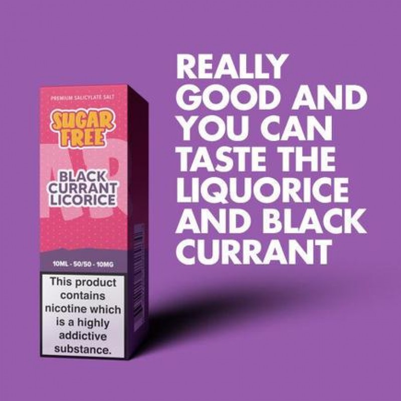 Sugar Free Blackcurrant Licorice - 10ml Nicotine Salt E-Liquid