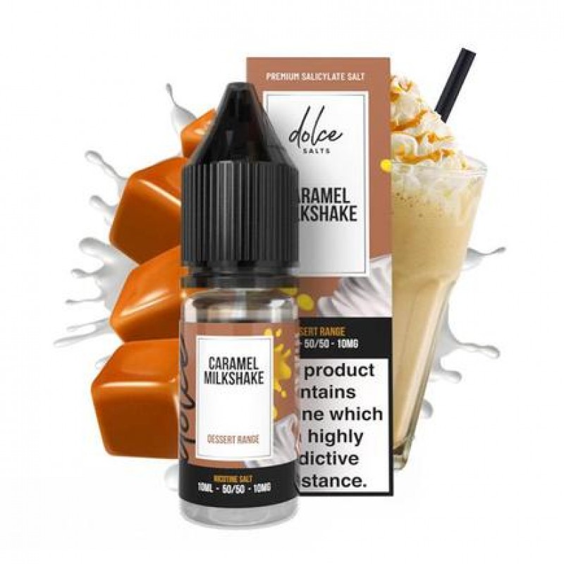 Dolce Salts Caramel Milkshake - 10ml Nicotine Salt...