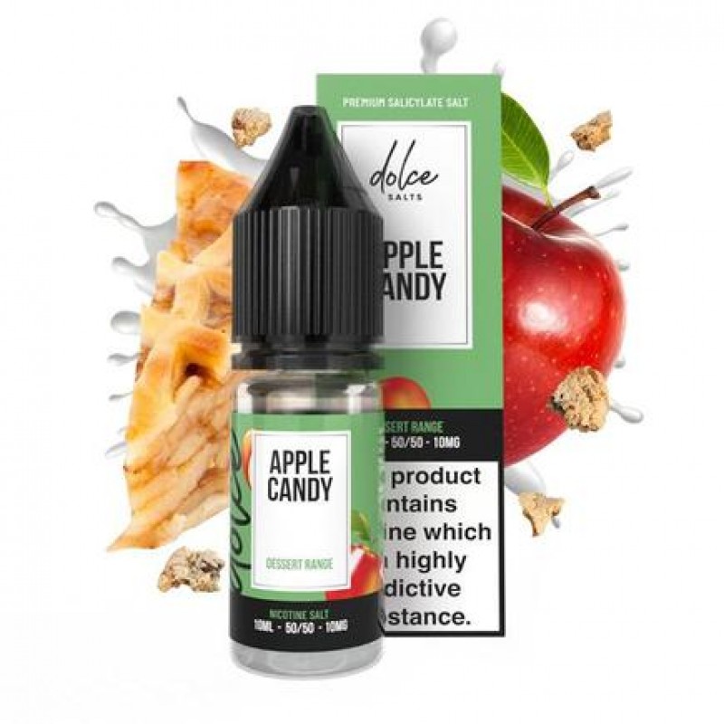 Dolce Salts Apple Candy - 10ml Nicotine Salt E-Liq...