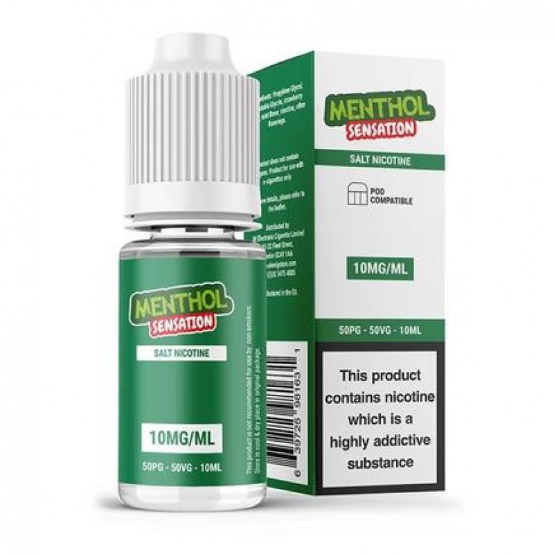 UK ECIG STORE Salt Nicotine Menthol Sensation 10ml...