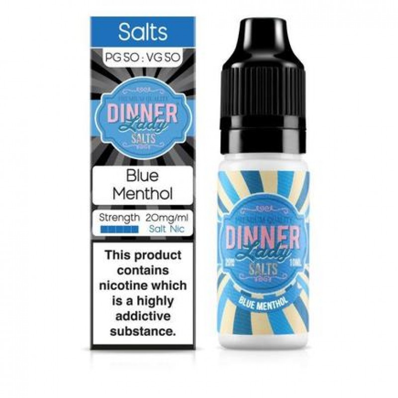 Dinner Lady - Blue Menthol 10ml Salt Nic E-Liquid