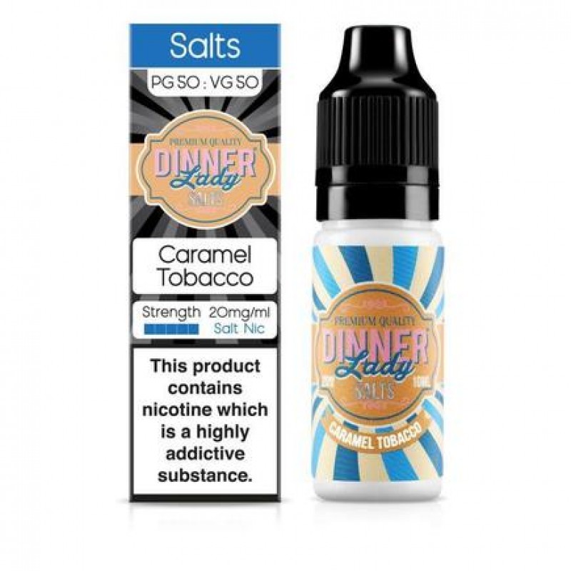 Dinner Lady - Caramel Tobacco 10ml Salt Nic E-Liqu...