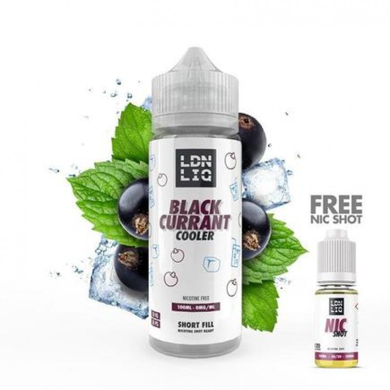 LDN LIQ Blackcurrant Cooler 100ml Short Fill E-Liq...