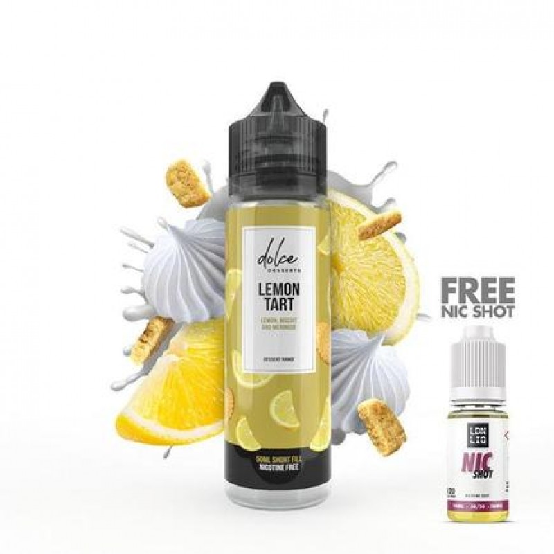 Dolce Desserts Lemon Tart 50ml Short Fill E-liquid