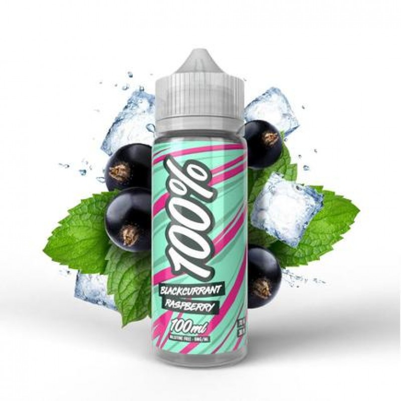 100% Blackcurrant Raspberry - 100ml Short Fill E-Liquid