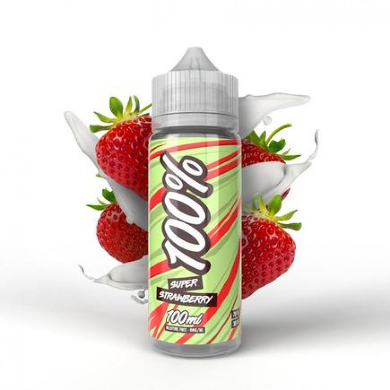 100% Super Strawberry - 100ml Short Fill E-Liquid