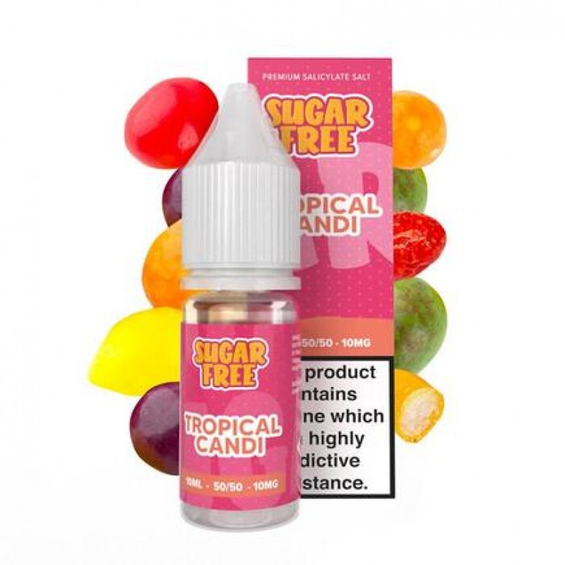 Sugar Free Tropical Candi - 10ml Nicotine Salt E-L...