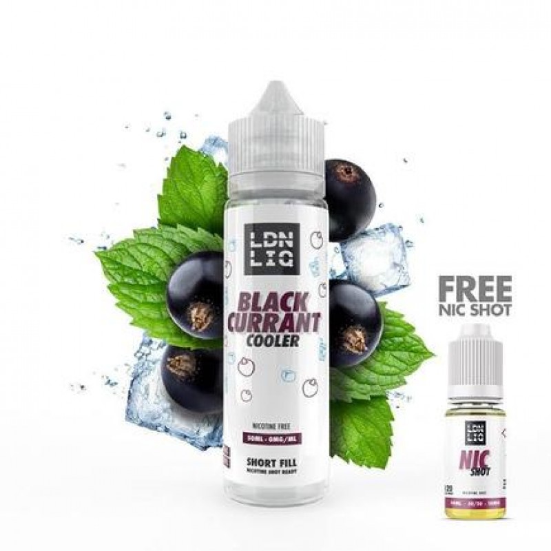 LDN LIQ Blackcurrant Cooler 50ml Short Fill E-Liqu...